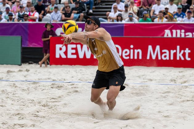RECORD DATE NOT STATED German Beach Championship - Deutsche Beachvolleyball Meisterschaft Dortmund, Germany 29.08.2026 DORTMUND, GERMANY - AUGUST 29: Lukas Pfretzschner (Player 2, Eintracht Spontent) during the German Beach Championship - Deutsche Beachvolleyball Meisterschaft at Dortmund on August 29, 2026 in Dortmund, Germany. Copyright: xBEAUTIFULxSPORTS PeterxWeberx