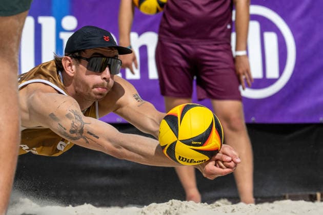 RECORD DATE NOT STATED German Beach Championship - Deutsche Beachvolleyball Meisterschaft Dortmund, Germany 29.08.2026 DORTMUND, GERMANY - AUGUST 29: Lukas Pfretzschner (Player 2, Eintracht Spontent) during the German Beach Championship - Deutsche Beachvolleyball Meisterschaft at Dortmund on August 29, 2026 in Dortmund, Germany. Copyright: xBEAUTIFULxSPORTS PeterxWeberx