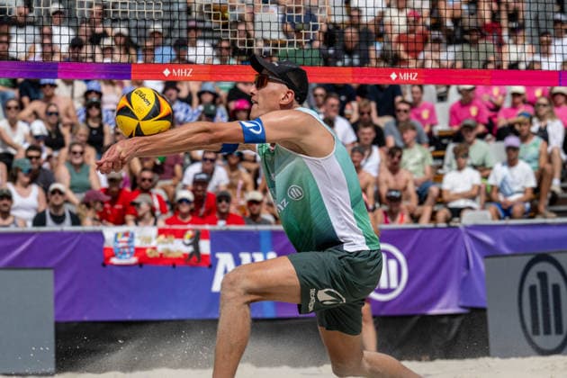 RECORD DATE NOT STATED German Beach Championship - Deutsche Beachvolleyball Meisterschaft Dortmund, Germany 29.08.2026 DORTMUND, GERMANY - AUGUST 29: Momme Lorenz (Player 1, 1. Beachclub Kiel) during the German Beach Championship - Deutsche Beachvolleyball Meisterschaft at Dortmund on August 29, 2026 in Dortmund, Germany. Copyright: xBEAUTIFULxSPORTS PeterxWeberx