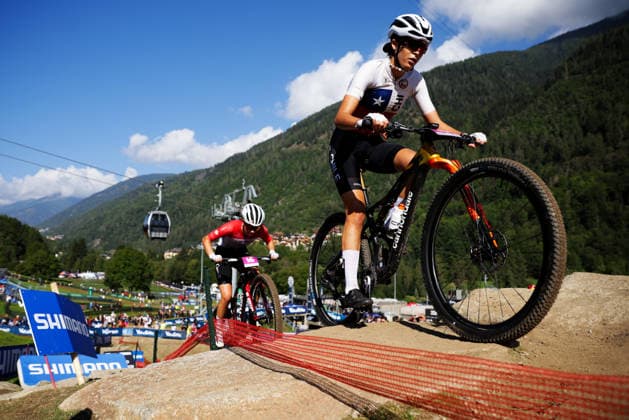 2026 UCI Mountain Bike World Championships Picture by Ed Sykes SWpix.com - 30 08 2026 - Cycling - 2026 UCI Mountain Bike World Championships - Val di Sole, Trentino, Italy - Cross-country Olympic (XCO) - Women Under-23 (U23) - Florencia Monsalvez Rojo (Chile) Copyright: x xSWpix.comx(t axPhotographyxHubxLtd)xEdxSykes SWpix.comx SWP-3030-21324