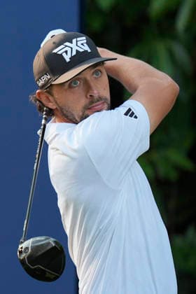 SUTTON COLDFIELD, ENGLAND - AUG 30: Marco Penge (ENG) plays from the eleventh tee during the delayed Round 3 at the 2026 Husqvarna British Masters at The Belfry, Sutton Coalfield on August 30, 2026 in Warwickshire, England The 2026 Husqvarna British Masters