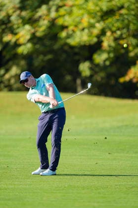 SUTTON COLDFIELD, ENGLAND - AUG 30: Shaun Norris (RSA) plays from the eleventh fairway during the delayed Round 3 at the 2026 Husqvarna British Masters at The Belfry, Sutton Coalfield on August 30, 2026 in Warwickshire, England The 2026 Husqvarna British Masters