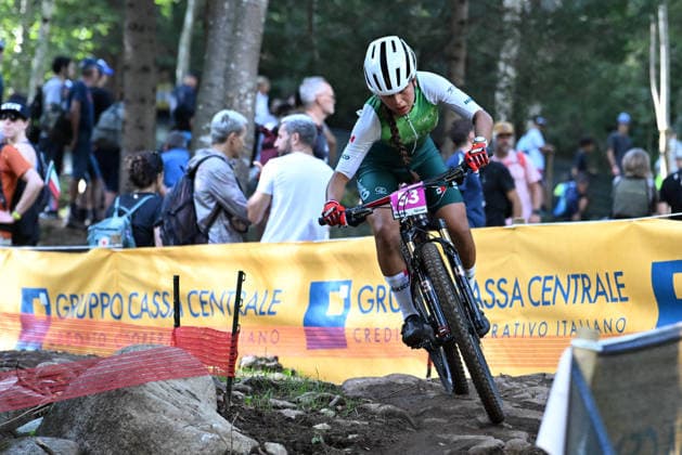 XCO Olympic Cross-Country - Women Under 23 (53) Yosselin Morales De La Cruz of Mexico competes during UCI MTB World Championship, WM, Weltmeisterschaft - Val di Sole 2026 - XCO Olympic Cross-Country - Women Under 23 category race on August 30, 2026 Val di Sole, Trento Italy. Commezzadura Trentino Italy  Copyright: xRobertoxTommasinix originalFilename:tommasini-ucimtbwo260830_npSXd.jpg