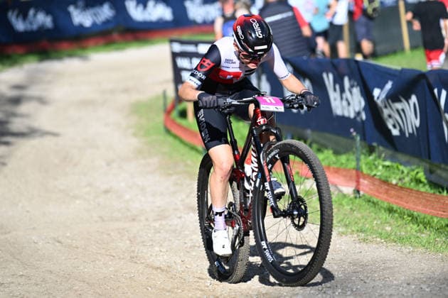 XCO Olympic Cross-Country - Women Under 23 (11) Monique Halter of Switzerland competes during UCI MTB World Championship, WM, Weltmeisterschaft - Val di Sole 2026 - XCO Olympic Cross-Country - Women Under 23 category race on August 30, 2026 Val di Sole, Trento Italy. Commezzadura Trentino Italy  Copyright: xRobertoxTommasinix originalFilename:tommasini-ucimtbwo260830_np64j.jpg