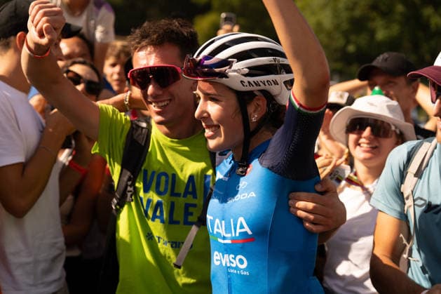IPA87930228 - Valentina Corvi (ITA) during the Women’s Under-23 Cross-Country Olympic race at the Val di Sole UCI Mountain Bike World Championships—DHI race at Val di Sole Downhill—on August 30, 2026.  Copyright: xFabioxAverna IPAxSportx xx 87930228
