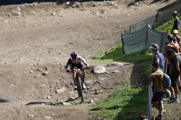 30.08.2026, Daolasa di Commezzadura, Val di Sole Bikeland, 2026 UCI MTB World Championship, WM, Weltmeisterschaft Men U23 s XCO (cross country olympic) Nicolas Halter 6 (SUI) Daolasa di Commezzadura Val di Sole Bikeland Trento Italy Copyright: xJustPictures.ch FrancescoxMinghettix jp-en-FrMi-_NG_0394