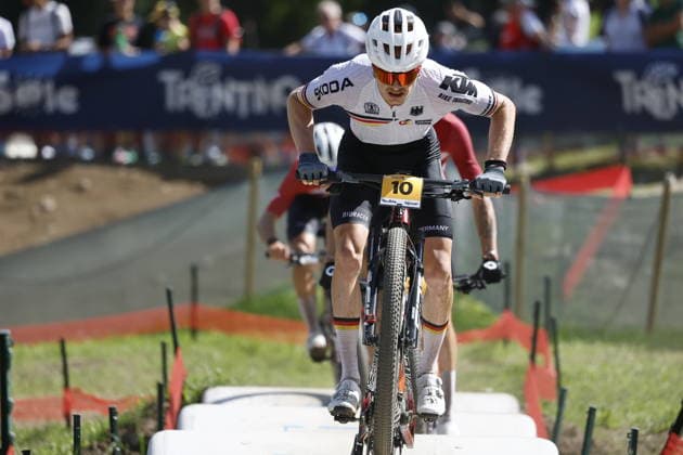 30.08.2026, Daolasa di Commezzadura, Val di Sole Bikeland, 2026 UCI MTB World Championship, WM, Weltmeisterschaft Men U23 s XCO (cross country olympic) Benjamin Kruger 10 (GER) Daolasa di Commezzadura Val di Sole Bikeland Trento Italy Copyright: xJustPictures.ch FrancescoxMinghettix jp-en-FrMi-_NG_0549