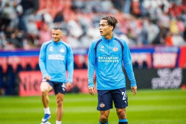 UTRECHT , 30-08-2026 , Stadion Galgenwaard , Season 2026 2027 , Dutch Eredivisie football , match between FC Utrecht and PSV Eindhoven , picture shows PSV midfieder Kodai Sano Utrecht - PSV  x206238933x Copyright: