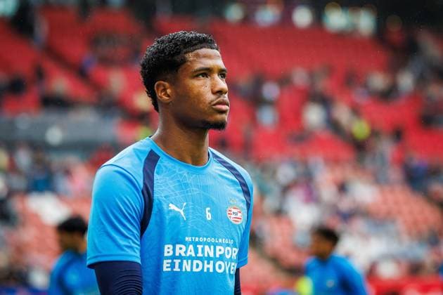 UTRECHT , 30-08-2026 , Stadion Galgenwaard , Season 2026 2027 , Dutch Eredivisie football , match between FC Utrecht and PSV Eindhoven , picture shows PSV defender Ryan Flamingo Utrecht - PSV  x206238938x Copyright: