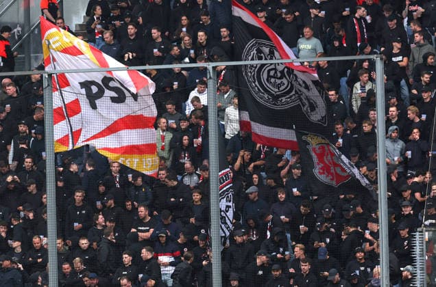 UTRECHT PSV supporters during the Vriendenloterij Eredivisie match between Peter Lous at Stadion Galgenwaard on 30 August 2026 in Utrecht, the Netherlands. PETER LOUS EYE4IMAGES DeFodi Images -