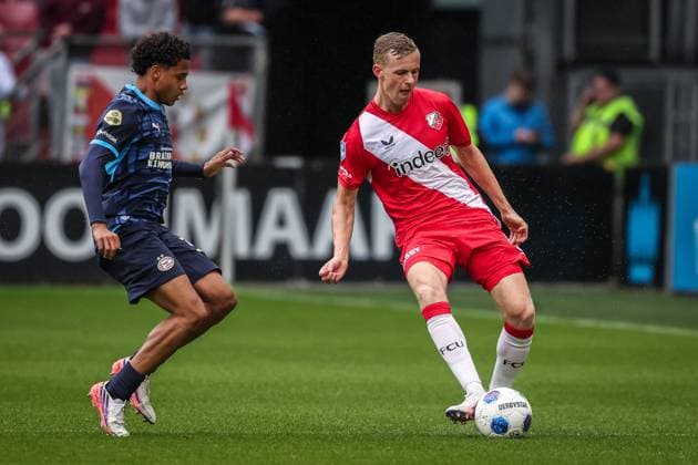UTRECHT , 30-08-2026 , Stadion Galgenwaard , Season 2026 2027 , Dutch Eredivisie football , match between FC Utrecht and PSV Eindhoven , picture shows FC Utrecht player Guus Offerhaus Utrecht - PSV  x206239859x Copyright: