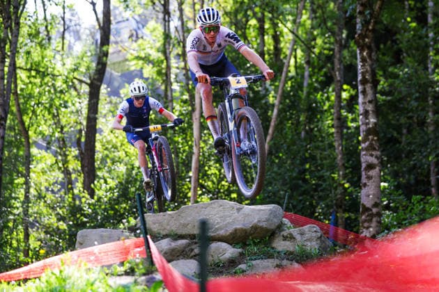 2026 UCI Mountain Bike World Championships Picture by Ed Sykes SWpix.com - 30 08 2026 - Cycling - 2026 UCI Mountain Bike World Championships - Val di Sole, Trentino, Italy - Cross-country Olympic (XCO) - Men Under-23 (U23) - Paul Schehl (Germany) Copyright: x xSWpix.comx(t axPhotographyxHubxLtd)xEdxSykes SWpix.comx SWP-3030-21404