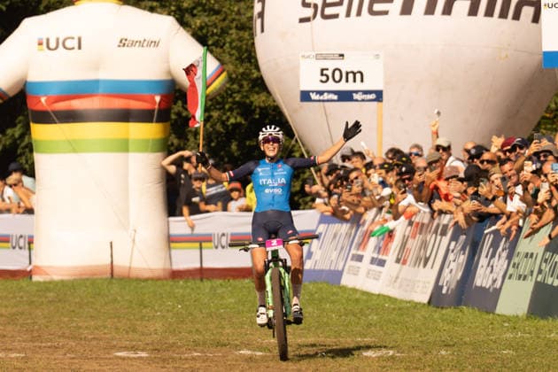 Cycling Photo by IPA ABACAPRESS.COM87930084 - Valentina Corvi (ITA) during the Women s Under-23 Cross-Country Olympic race at the Val di Sole UCI Mountain Bike World Championships—DHI race at Val di Sole Downhill—on August 30, 2026. Val di Sole Italy  Copyright: xIPAxSport ABACAx