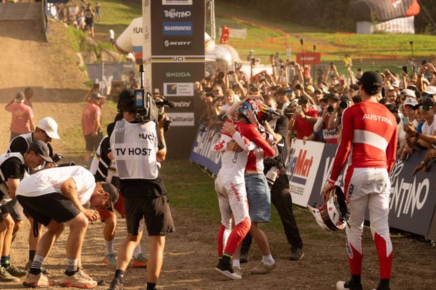CYCLING - MTB - Mountain Biking - UCI MTB World Championships Photo by IPA ABACAPRESS.COM87930373 - Goldstone Jackson (CAN) during the Men s Elite Downhill race at the Val di Sole UCI Mountain Bike World Championships—the DHI race at Val di Sole Downhill—on August 29, 2026. Val di Sole Italy  Copyright: xIPAxSport ABACAx