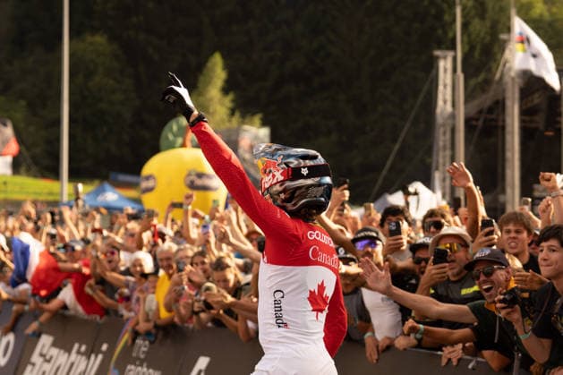 CYCLING - MTB - Mountain Biking - UCI MTB World Championships Photo by IPA ABACAPRESS.COM87930376 - Goldstone Jackson (CAN) during the Elite Men s Downhill race at the Val di Sole UCI Mountain Bike World Championships—the DHI race at Val di Sole Downhill—on August 29, 2026. Val di Sole Italy  Copyright: xIPAxSport ABACAx