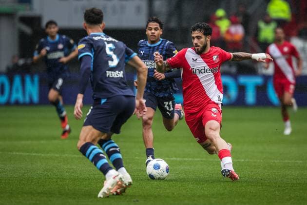 UTRECHT , 30-08-2026 , Stadion Galgenwaard , Season 2026 2027 , Dutch Eredivisie football , match between FC Utrecht and PSV Eindhoven , picture shows FC Utrecht player Angel Alarcon Utrecht - PSV  x206239958x Copyright: