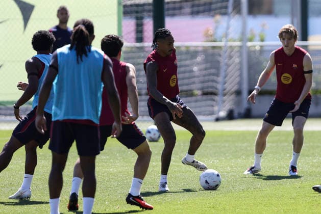 August 30, 2026, Sant Joan Despi, Barcelona, Spain: Raphinha during the training day of FC Barcelona, Barca ahead the Spanish League, Laliga EA Sports, football match against Rayo Vallecano at Ciudad Esportiva Joan Gamper on August 30, 2026 in Sant Joan Despi, Barcelona, Spain. FC Barcelona Training And press conference, PK, Pressekonferenz - LaLiga EA Sports - ZUMAa181 20260830_zaa_a181_016 Copyright: xJavierxBorregox