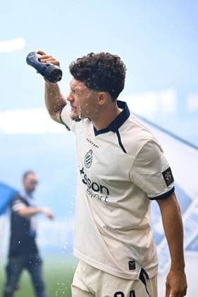 Club s Kyriani Sabbe is pictured before a soccer match between KAA Gent and Club Brugge, Sunday 30 August 2026 in Gent, on day 4 of the 2026-2027 Jupiler Pro League first division of the Belgian championship. KURTxDESPLENTER  x184734543x