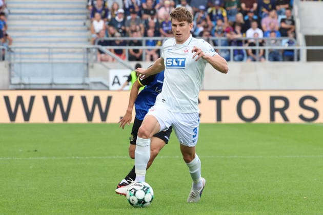 30.08.2026, xrekx, Fussball 3.Liga, 1.FC Saarbruecken - Hansa Rostock v.l. Florian Bohnert (FC Hansa Rostock) Saarbruecken