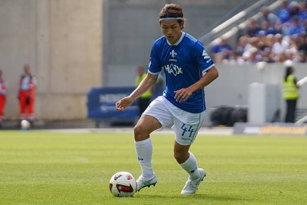 Deutschland: Fußball 2. Bundesliga 2026 2027, 3. Spieltag - SV Darmstadt 98 vs Hannover 96 Merck-Stadion am Böllenfalltor (Darmstadt): Yosuke Furukawa (SVD, 44) am Ball *** Germany Soccer 2. Bundesliga 2026–2027, Matchday 3: SV Darmstadt 98 vs. Hannover 96 at Merck Stadium am Böllenfalltor in Darmstadt; Yosuke Furukawa (SVD), 44, in possession of the ball Copyright: xTobiasxWentzellx