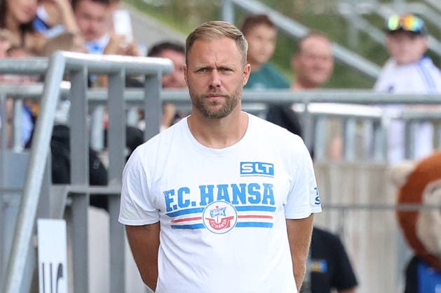 30.08.2026, xrekx, Fussball 3.Liga, 1.FC Saarbruecken - Hansa Rostock v.l. Daniel Brinkmann (FC Hansa Rostock) Saarbruecken