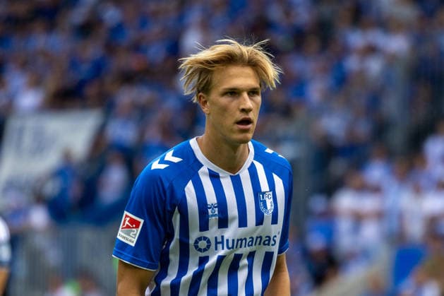 Deutschland: 2.Bundesliga, Saison 2026 2027, 30.08.2026, 3. Spieltag, 1.FC Magdeburg vs Holstein Kiel, Avnet Arena : Luka Hyrylaeinen (1.FC Magdeburg, 38) Portraitfoto, Portrait, Einzelaufnahme, Porträt *** Germany 2. Bundesliga, 2026–2027 Season, August 30, 2026, Matchday 3, 1. FC Magdeburg vs. Holstein Kiel, Avnet Arena Luka Hyrylaeinen, 1. FC Magdeburg, 38 portrait photo, portrait, individual shot, portrait Copyright: xMichellexLukax