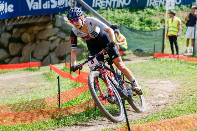 TRENTO, ITALY - AUGUST 30: Nicole Koller from Switzerland in action during the Uci Mountainbike World Championship, WM, Weltmeisterschaft - Women Elite Cross-County World Championships at Val di Sole on August 30, 2026 in Trento, Italy. Trento Val di Sole Trento Italy Copyright: xJustPictures.ch FrancescoxMinghettix jp-en-EuSpIm-JP6_FRM_UCIWC_GRLXCO_30Aug_000221