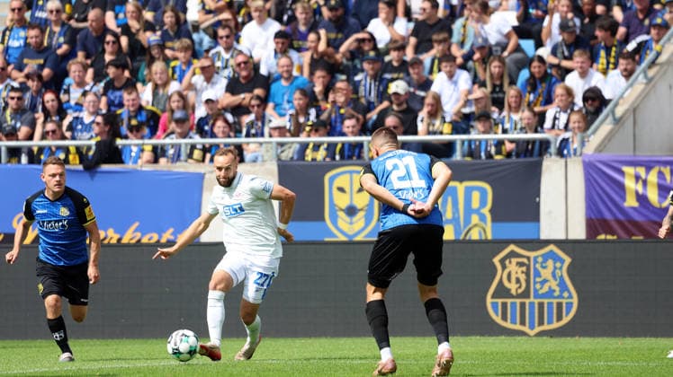 30.08.2026, xrekx, Fussball 3.Liga, 1.FC Saarbruecken - Hansa Rostock v.l. David Kopacz (FC Hansa Rostock) Saarbruecken