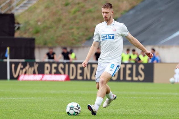 30.08.2026, xrekx, Fussball 3.Liga, 1.FC Saarbruecken - Hansa Rostock v.l. Jonas Michel Dirkner (FC Hansa Rostock) Saarbruecken