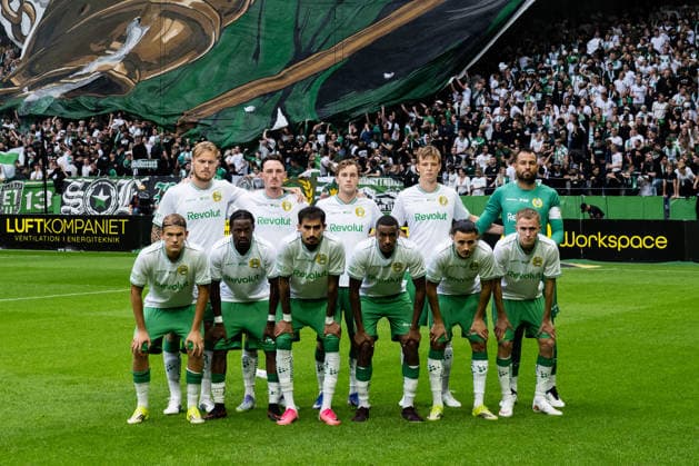 260830 Hammarbys startelva inför fotbollsmatchen i Allsvenskan mellan AIK och Hammarby den 30 augusti 2026 i Stockholm. Copyright: JESPERxZERMAN BB260830JZ008