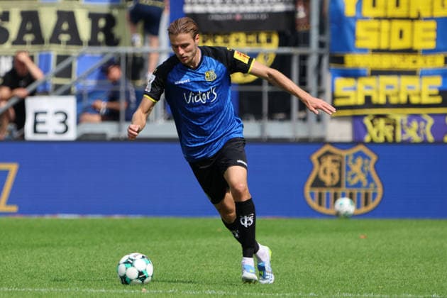 30.08.2026, Fussball, Herren, 3. Liga, Saison 2026 2027, 1. FC Saarbrücken - FC Hansa Rostock, Siemen Voet (1. FC Saarbrücken) Saarbrücken Ludwigsparkstadion Saarland Deutschland (DEU) Copyright: xSebastianxBachx