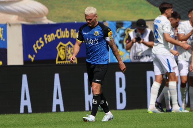 30.08.2026, Fussball, Herren, 3. Liga, Saison 2026 2027, 1. FC Saarbrücken - FC Hansa Rostock, Florian Pick (1. FC Saarbrücken) enttäuscht Saarbrücken Ludwigsparkstadion Saarland Deutschland (DEU) Copyright: xSebastianxBachx