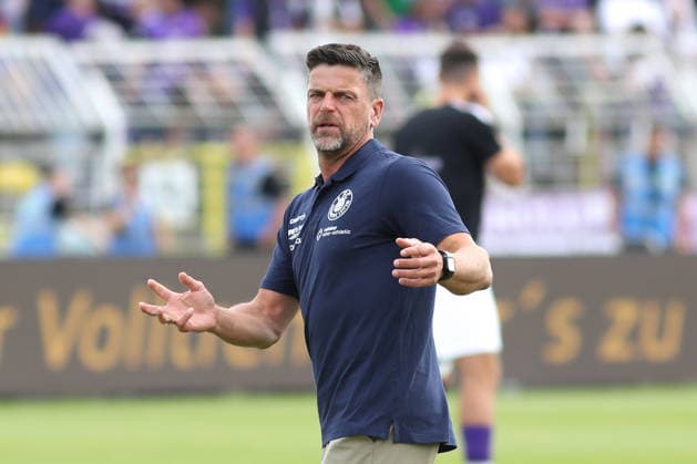 Fußball Regionalliga Nordost: 1. FC Lok Leipzig - FC Erzgebirge Aue; 30.08.2026 Cheftrainer Torsten Ziegner (Lok Leipzig). Fußball, Regionalliga Nordost, Saison 2026 2027, 7. Spieltag: 1. FC Lok Leipzig vs. FC Erzgebirge Aue am 30.08.2026 im Bruno-Plache-Stadion, Leipzig. Copyright: xBEAUTIFULxSPORTS JanxKaeferx