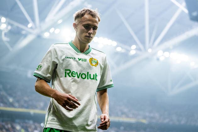 260830 Hammarbys Victor Lind under fotbollsmatchen i Allsvenskan mellan AIK och Hammarby den 30 augusti 2026 i Stockholm. Copyright: JESPERxZERMAN BB260830JZ024