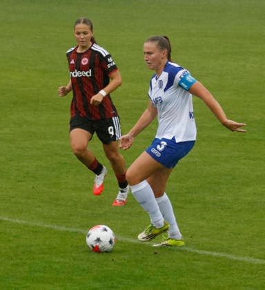 30.08.2026, Hänsch-Arena, Meppen, GER, 2. Bundesliga, Frauen: SV Meppen vs Eintracht Frankfurt II, Nina Rolfes (SV Meppen 3) DFL REGULATIONS PROHIBIT ANY USE OF PHOTOGRAPHS AS IMAGE SEQUENCES AND OR QUASI-VIDEO. Meppen Niedersachsen Hänsch-Arena