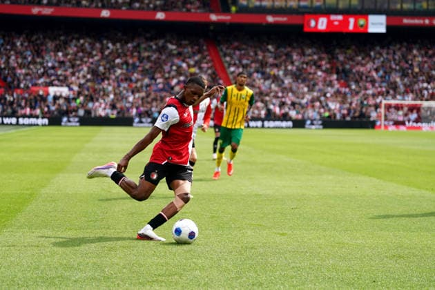 Eredivisie: Feyenoord Rotterdam v ADO Den Haag Rotterdam - Givairo Read of Feyenoord Rotterdam shoots during the fourth competition round of the 2026 2027 Eredivisie season. The match is set between Feyenoord Rotterdam and ADO Den Haag at De Kuip on 30 August 2026 in Rotterdam, The Netherlands. (Hero Images Danny de Groot) Copyright: xDannyxdexGrootx