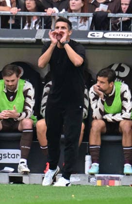 30.08.2026,GER Fußball, Männer, 2.BL, Spieltag 3, Saison 2026 2027, Hamburg, FC St. Pauli vs 1.FC Kaiserslautern Trainer Marcel Rapp (Pauli) DFB DFL regulations prohibit any use of photographs as image sequences and or quasi-video) Hamburg Millerntorstadion Hamburg Deutschland *** August 30, 2026, German Soccer, Men, 2nd Division, Matchday 3, 2026–2027 Season, Hamburg, FC St. Pauli vs. 1. FC Kaiserslautern; Coach: Marcel Rapp; Pauli; DFB; DFL regulations prohibit any use of photographs as image sequences and or quasi-video; Hamburg; Millerntorstadion; Hamburg, Germany Copyright: xnordphotoxGmbH xWitkex