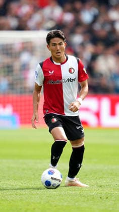 Eredivisie: Feyenoord Rotterdam v ADO Den Haag Rotterdam - Tsuyoshi Watanabe of Feyenoord Rotterdam dribbles during the fourth competition round of the 2026 2027 Eredivisie season. The match is set between Feyenoord Rotterdam and ADO Den Haag at De Kuip on 30 August 2026 in Rotterdam, The Netherlands. (Hero Images Danny de Groot) Copyright: xDannyxdexGrootx