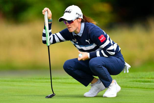 KPMG Women s Irish Open Leona Maguire (IRL) reads a putt during the KPMG Women s Irish Open at The K Club Hotel and Golf Club, Straffan, County Kildare, Ireland 30 08 2026 UK Newspapers OUT Copyright: xJohnxCrothersx FIL-23864-0007