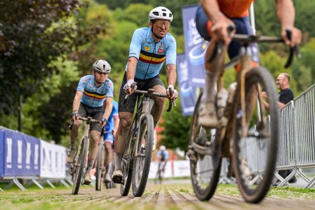 Belgian Greg Van Avermaet is pictured in action during the UEC Gravel European Championships in Houffalize (138 km), on Sunday 30 August 2026. DAVIDxPINTENS  x184741980x