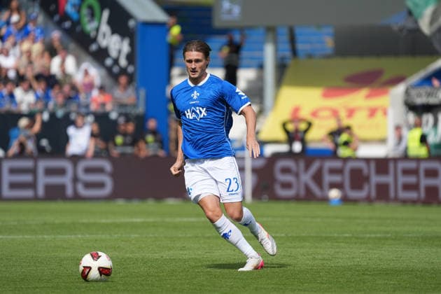 Carlo Sickinger (SV Darmstadt 98) - 30.08.2026 2. Bundesliga, Saison 26 27: SV Darmstadt 98 vs. Hannover 96, Stadion am Boellenfalltor, 3. Spieltag, emonline, emspor, *** Carlo Sickinger, SV Darmstadt 98, 30 08 2026, 2. Bundesliga, Season 26–27, SV Darmstadt 98 vs. Hannover 96, Stadion am Boellenfalltor, Matchday 3, emonline, emspor,
