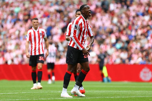 SUNDERLAND, ENGLAND, AUGUST 30: Nordi Mukiele of Sunderland AFC dejects during a Premier League 2026-27 match between Sunderland and Fulham at Stadium of Light on August 30, 2026 in Sunderland, England. (Photo by Zach Forster Sports Press Photo) Copyright: xZachxForster SportsxPressxPhotox Sportspressphoto_SPR219657