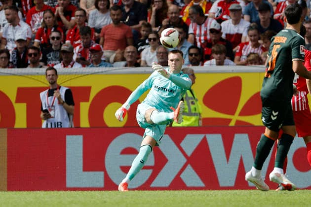 Karl Hein (SV Werder Bremen, 01) , Deutschland, Fussball, 1. Bundesliga, 1.Spieltag, 2026 2027, SC Freiburg vs. SV Werder Bremen, 30.08.2026, Freiburg im Breisgau Europa-Park Stadion Deutschland *** Karl Hein, SV Werder Bremen, 01, Germany, Soccer, Bundesliga 1, Matchday 1, 2026–2027, SC Freiburg vs. SV Werder Bremen, August 30, 2026, Freiburg im Breisgau, Europa-Park Stadium, Germany Copyright: xGrantxHubbsx