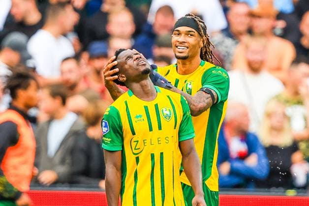 ROTTERDAM , 30-08-2026. Stadion de Kuip , season 2026 2027 , Dutch Eredivisie Football , match between Feyenoord and ADO Den Haag , picture shows, Sekou Sylla, Sekou Sylla scores Feyenoord - ADO  x206246405x Copyright:
