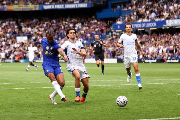 Chelsea v Brighton & Hove Albion 30 August 2026, London - Premier League Football - Chelsea v Brighton & Hove Albion - Joao Pedro of Chelsea scores their third goal - Photo: Jacques Feeney Offside. London UK Copyright: xJacquesxFeeneyx xOffsidexOffside