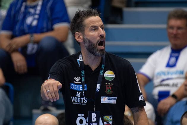 Opel Handball Bundesliga, VfL Gummersbach - SC Magdeburg, 30.08.2026 Bennet Wiegert (Trainer des SC Magdeburg); Opel Handball Bundesliga, VfL Gummersbach - SC Magdeburg, 30.08.2026 Copyright: xBEAUTIFULxSPORTS Erlhofx