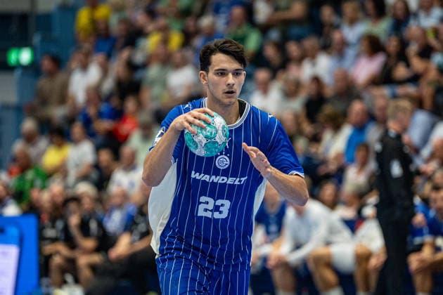Opel Handball Bundesliga, VfL Gummersbach - SC Magdeburg, 30.08.2026 Nikola RoganoviÄ‡ (VfL Gummersbach 23), ; Opel Handball Bundesliga, VfL Gummersbach - SC Magdeburg, 30.08.2026 Copyright: xBEAUTIFULxSPORTS Erlhofx