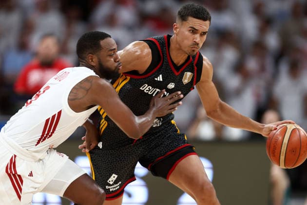 Poland v Germany: Group K - FIBA Basketball World Cup 2027 European Qualifier Jordan Loyd and Tristan Da Silva during the FIBA Basketball World Cup European Qualifier Group K match between Poland and Germany at Ergo Arena in Gdansk, Poland, on August 30, 2026. Gdansk Poland  Copyright: xPiotrxMatusewiczx originalFilename:matusewicz-polandvg260830_npZOQ.jpg