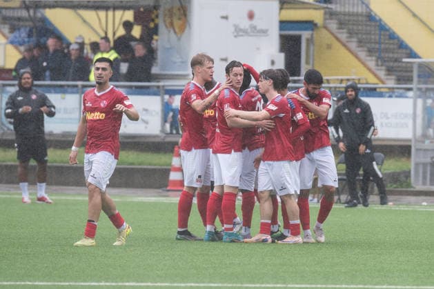 Fußball, Saison 2026 27, Regionalliga Nord, Hamburger SV II U21, U 21 - FC Eintracht Norderstedt, Stadion Hoheluft (Hamburg), 30.08.2026, 6. Spieltag Norderstedter Spieler jubeln nach dem 1:0