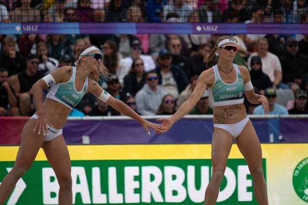 RECORD DATE NOT STATED German Beach Championship - Deutsche Beachvolleyball Meisterschaft Dortmund, Germany 30.08.2026 DORTMUND, GERMANY - AUGUST 30: Sandra Ittlinger (Player 1, Eintracht Spontent e.V.), Kim van de Velde (Player 2, Blaubären TSV Flacht) during the German Beach Championship - Deutsche Beachvolleyball Meisterschaft at Dortmund on August 30, 2026 in Dortmund, Germany. Copyright: xBEAUTIFULxSPORTS PeterxWeberx